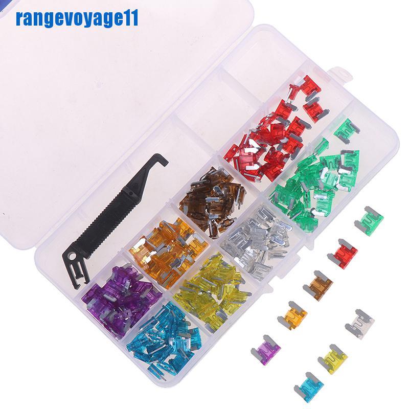 Set 100 Cầu Chì Mini 3a5a7.5a10a15a 20a25a30a Chuyên Dụng