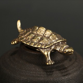 Tượng Đồng Thau Hình Con Rùa (Kích Thước: 5.5cm x 1.6cm)