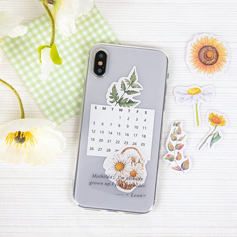 Hộp 46 Sticker chủ đề Hoa hướng dương