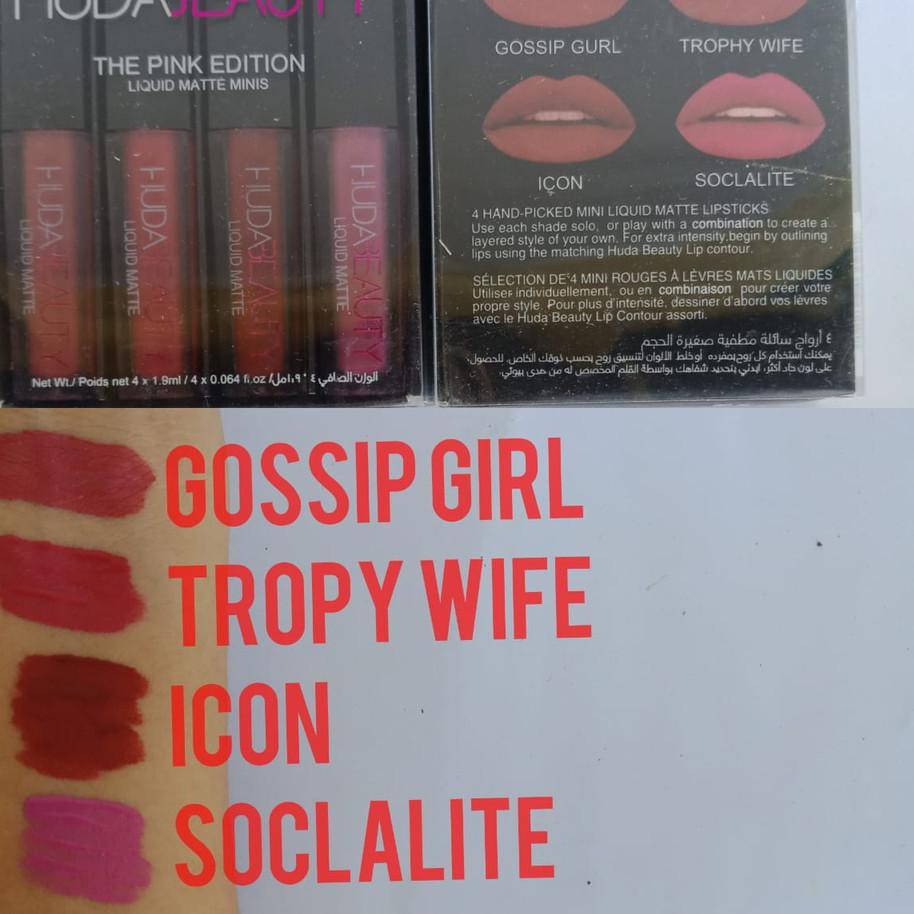 (Hàng Mới Về) Son Kem Lì Huda Beauty 4 Trong 1 Chất Lượng Cao | BigBuy360 - bigbuy360.vn