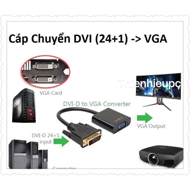 Cáp chuyển Dvi sang Vga (24+1)