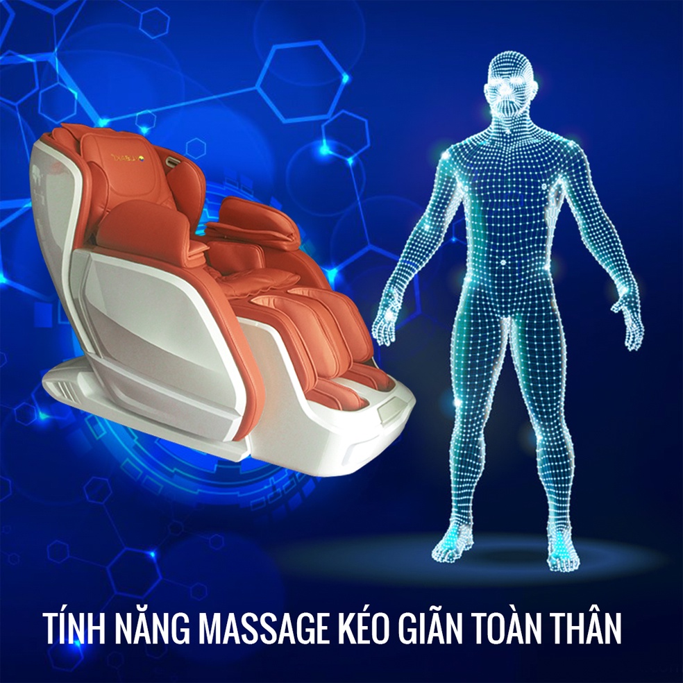 Ghế Massage Toàn Thân Tự Động Dò Tìm Huyệt Đạo Cao Cấp Okusaki AM1800