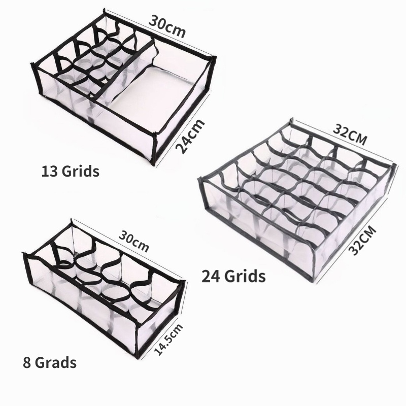 Hộp Đựng Đồ Lót Và Vớ Chia Ngăn Tiện Dụng Cho Ký Túc Xá