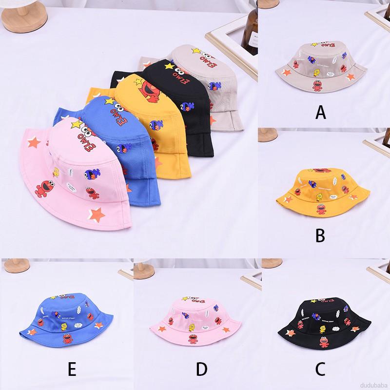 Nón mùa hè thêu hình hoạt hình cho bé 3-6 tuổi