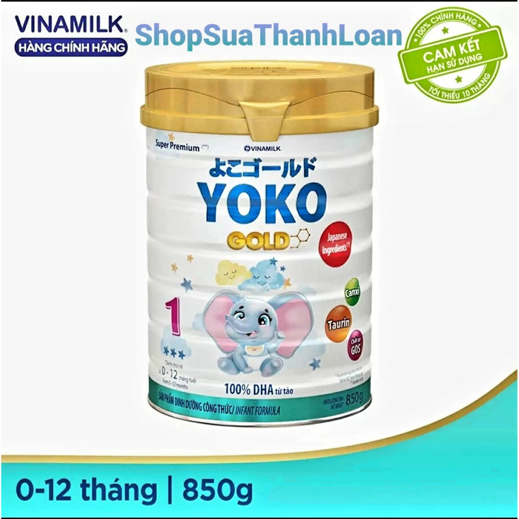 [HSD T2-2023] SỮA BỘT YOKO 1 850G (CHO TRẺ TỪ 0 - 1 TUỔI)