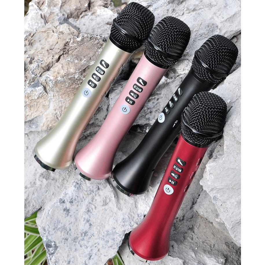 [Mã ELHACE giảm 4% đơn 300K] Micro Karaoke Bluetooth cao cấp thế hệ mới L-698 âm thanh tuyệt vời, công suất 15W