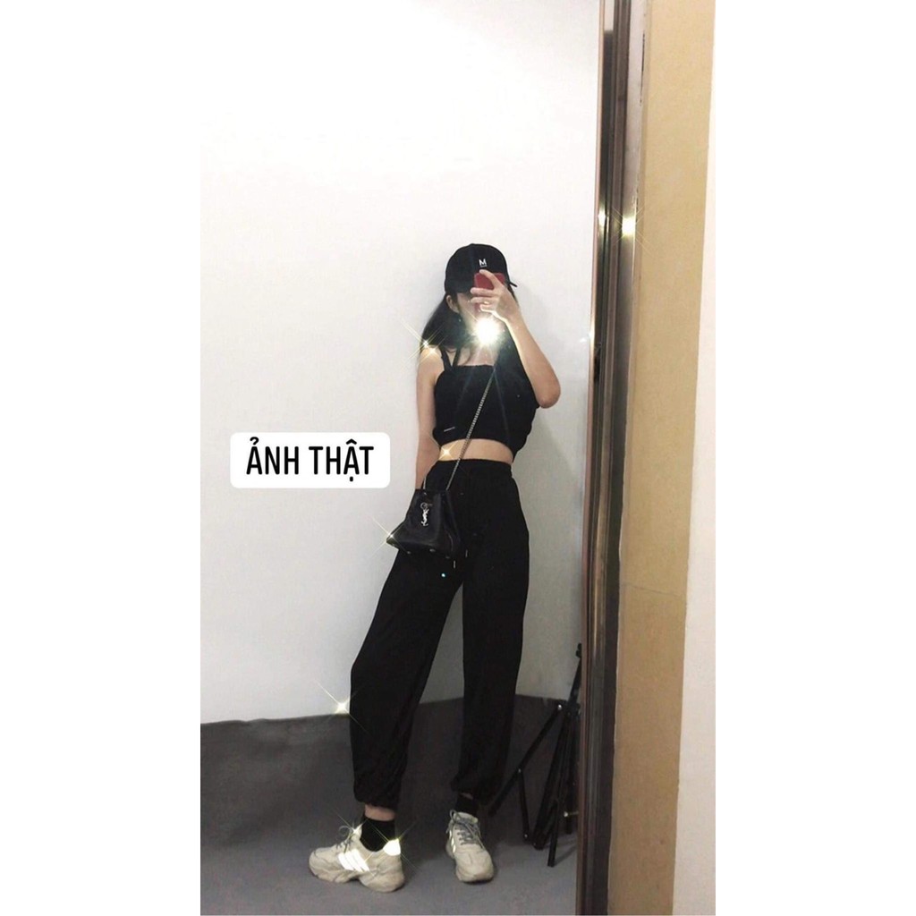 Quần thể thao ống rộng có dây rút ống quần suystore hottrend [Ảnh thật] | BigBuy360 - bigbuy360.vn