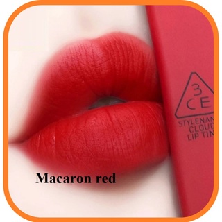 Son kem lì 3CE cloud lip tint macaron red (đỏ tươi)