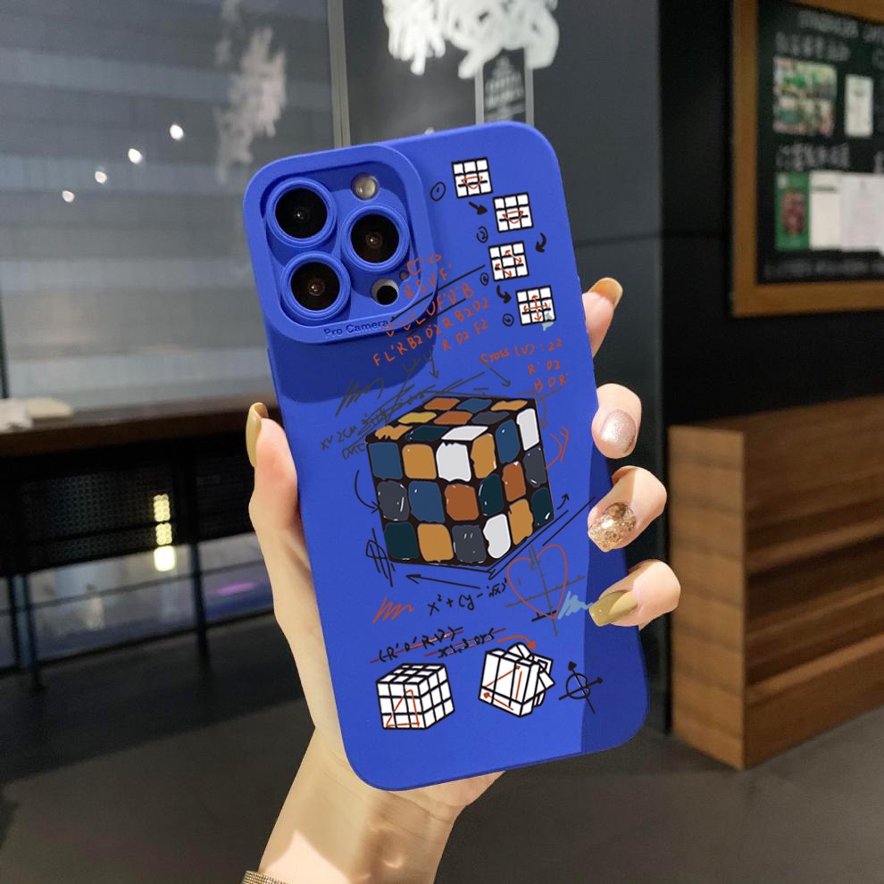 Ốp Điện Thoại Góc Vuông In Hình Rubik Cho Xiaomi Redmi Note 11 Pro 5G 11S 10 Pro 4G 10S Redmi 10C 9C A1