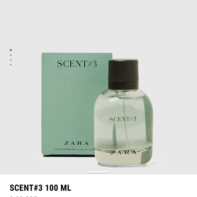 12.12 SALE ĐỈNH CAO 𝐂𝐇Ấ𝐓 🌻 Nước Hoa nam zara scent #3 . Chính Hãng Có BH 🌻 . ! new : . .. : ༢ ) ˇ .