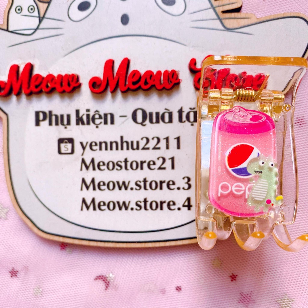❣️Ảnh thật❣️Kẹp Tóc Càng Cua 5R Hoạt Hình Lon Nước Giải Khát Xinh Xắn - Kẹp Càng Cua❣️