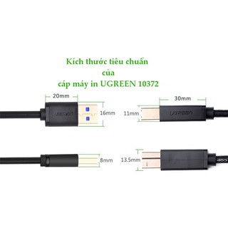 Cáp Máy In USB 3.0 Ugreen 10372 (dài 2M)