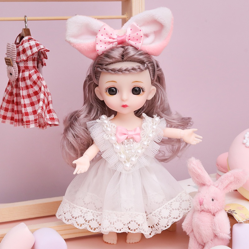 Búp Bê Barbie 16cm Xinh Xắn Dành Cho Bé Gái