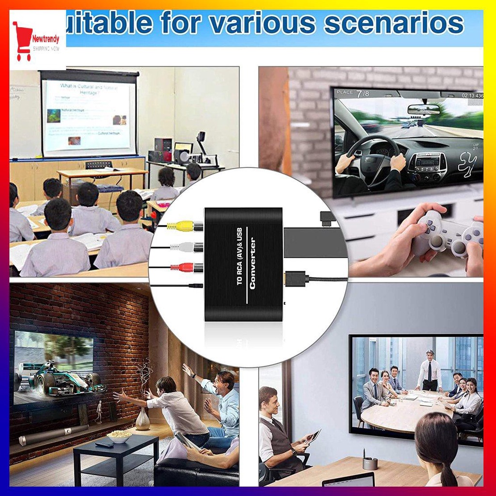 Bộ Chuyển Đổi Âm Thanh Hdmi-Compatible Sang Av Audio 220v Video 3.5mm 0605