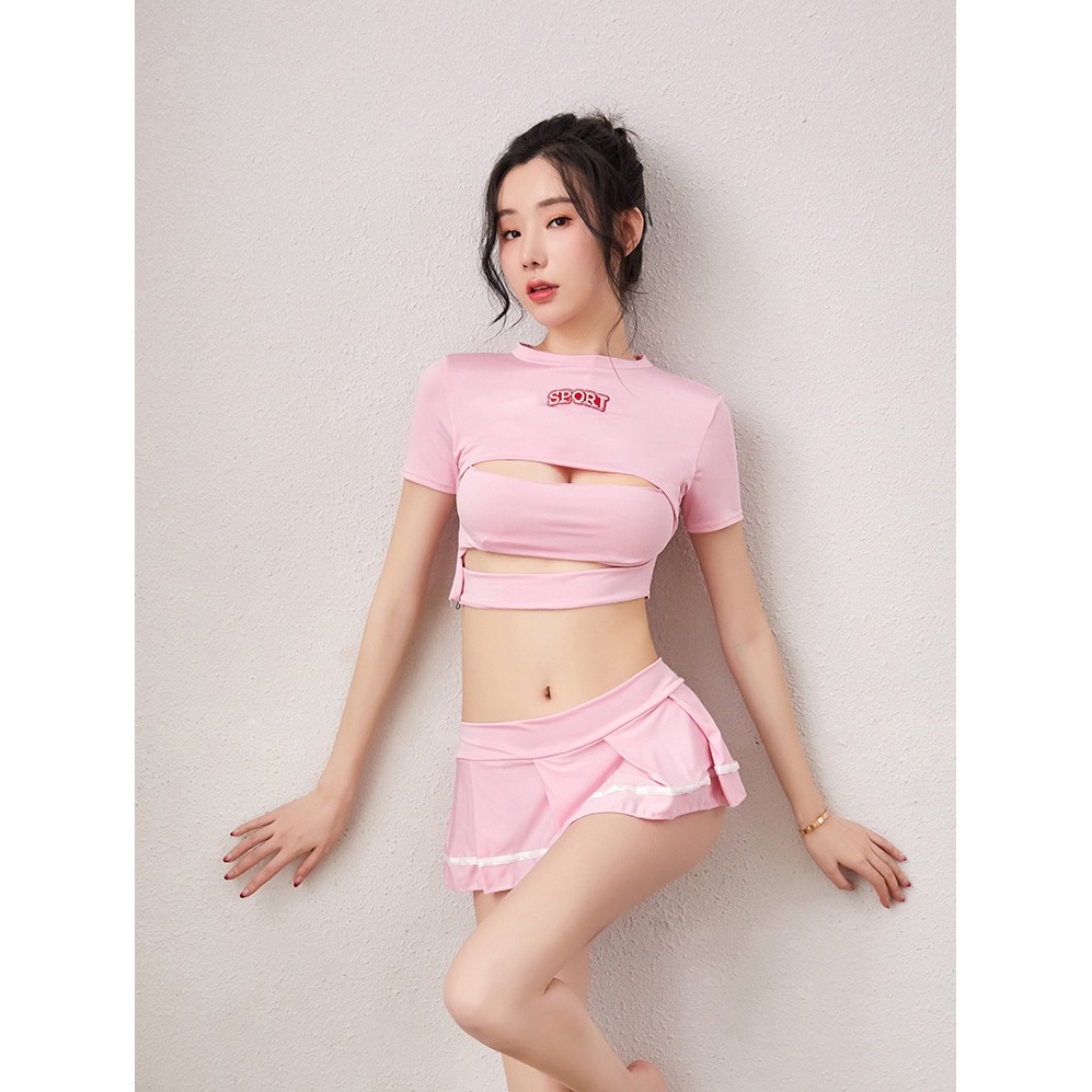 SALE SỐC - Set đồ ngủ Cosplay Tennis Hồng xinh CM201
