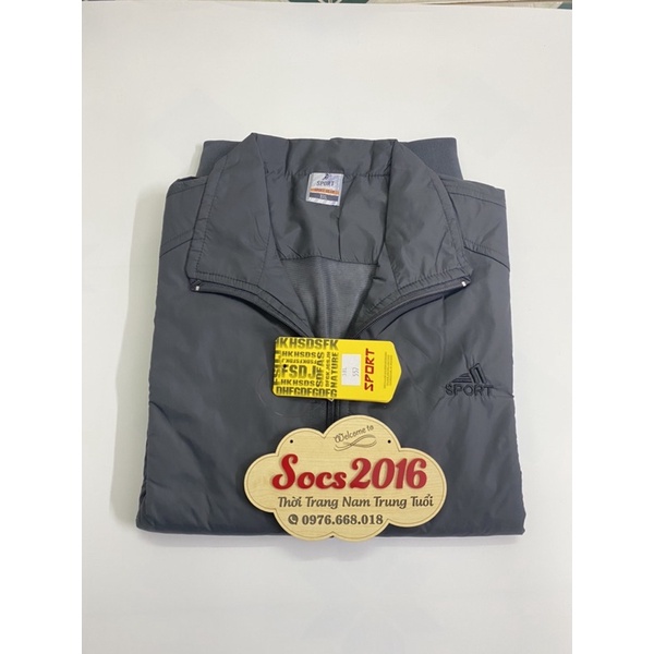 Áo gió trung tuổi bo gấu tặng bố