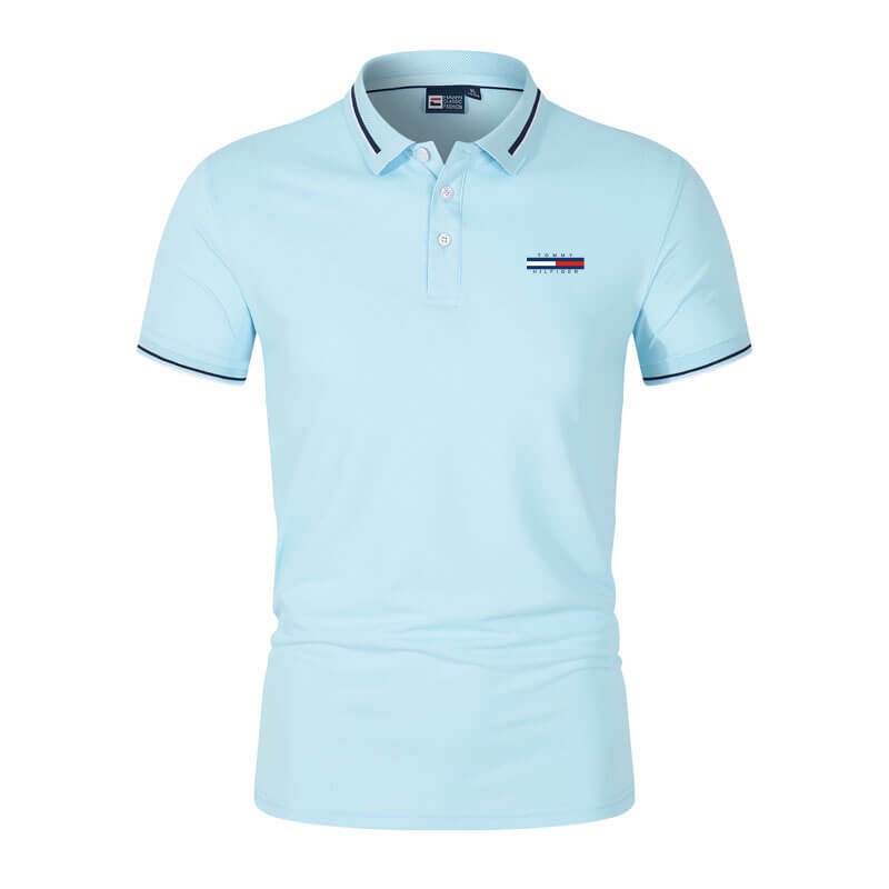 Áo Thun Polo Tay Ngắn Thời Trang Mùa Hè Cho Nam Giới Có Size M-4Xl 0140