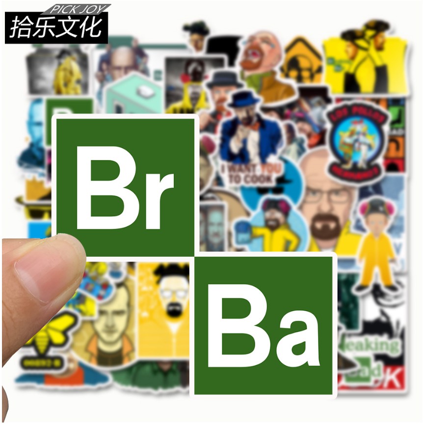 Bộ 50 sticker vinyl chống thấm nước hình ảnh BREAKING BAD cổ điển dễ thương trang trí ván trượt/ván trượt tuyết