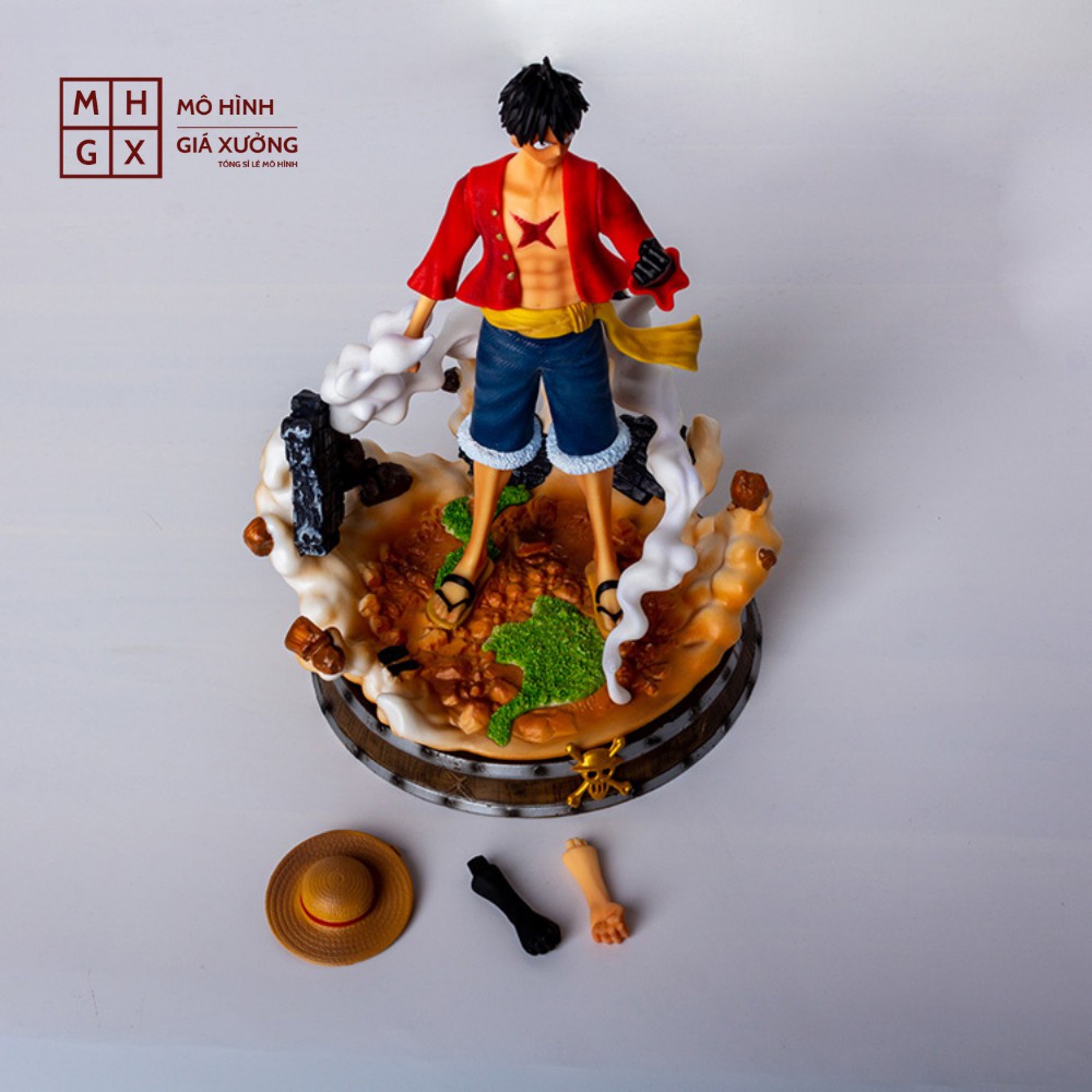 ( Có Led ) Mô hình Luffy mũ rơm One Piece  Cao 36 cm - Figure Tượng Monkey D.Luffy Vua Hải Tặc