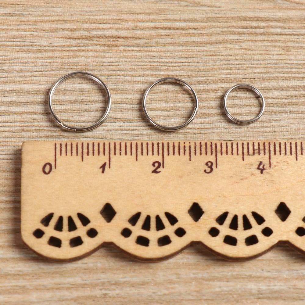 Set 50 Vòng Móc Khóa Bằng Hợp Kim Thép Không Gỉ Dùng Cắm Trại Ngoài Trời