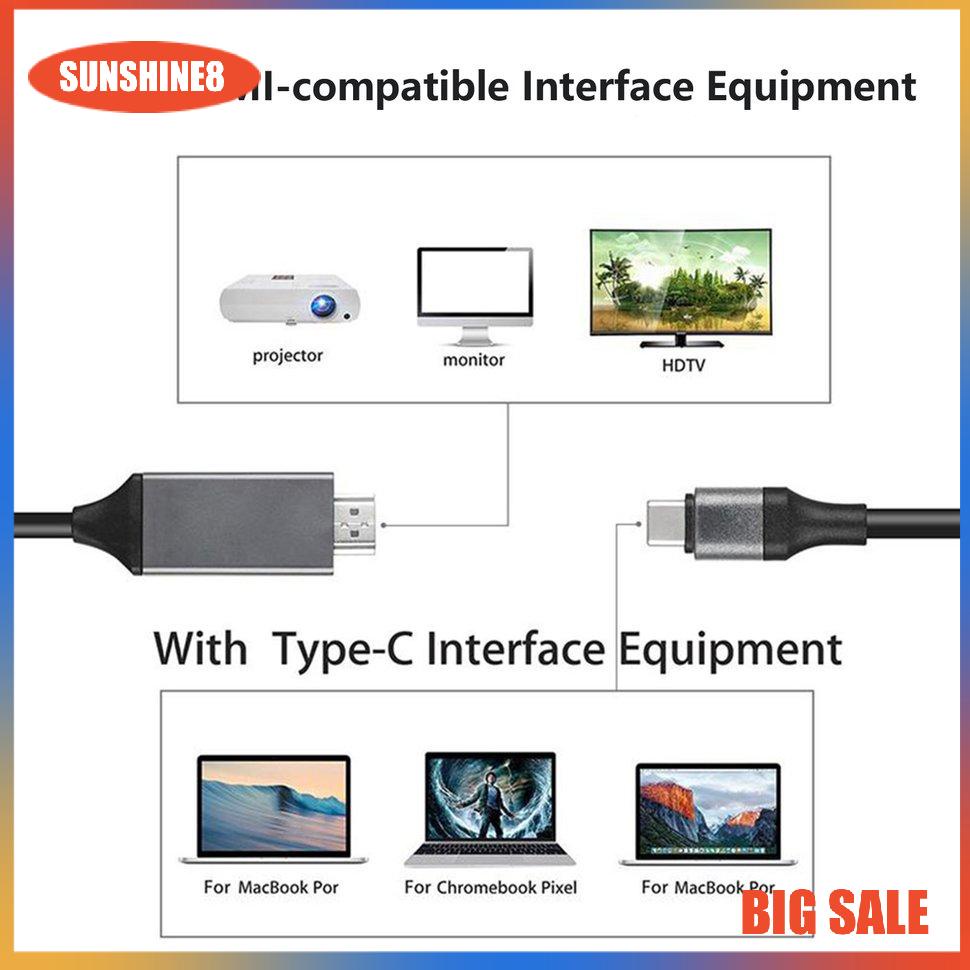 【SUN】For Samsung Galaxy Note 8 9 S10+ Plus Type-C USB-C To HDMI-Compatible HDTV