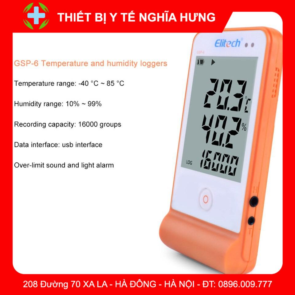 Nhiệt Ẩm Kế Tự Ghi Elitech GSP-6 2018