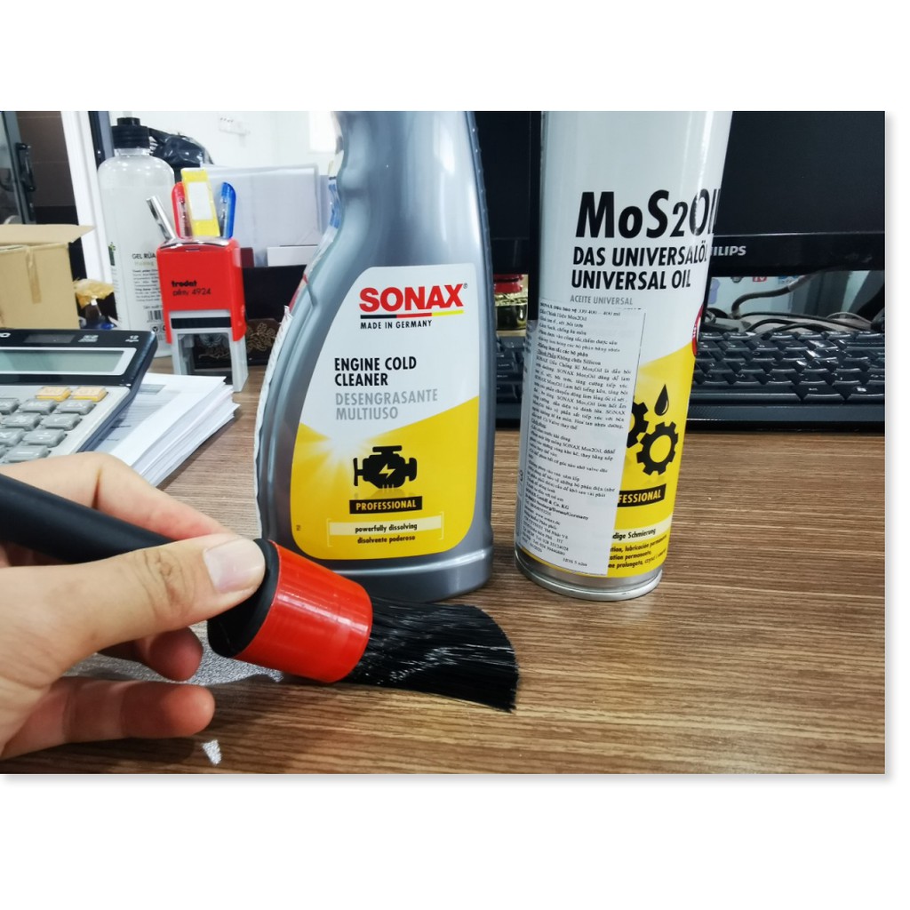Combo Bảo Vệ Dưỡng Và Vệ Sinh Khoang Máy Sonax Chống Rỉ Sét Làm Sạch Vết Bẩn Tặng Cọ
