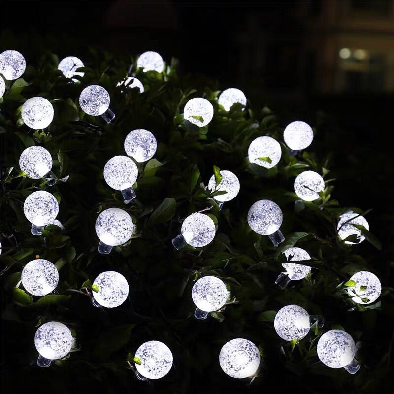 Creative Design 5M Solar Led String Lights Bubble Ball Fairy Light Party Outdoor Waterproof