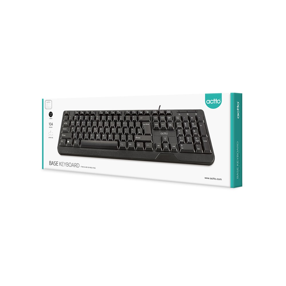 Bàn phím văn phòng- Base Keyboard Actto KBD-38 HÀNG NỘI ĐỊA HÀN QUỐC CHÍNH HÃNG | BigBuy360 - bigbuy360.vn