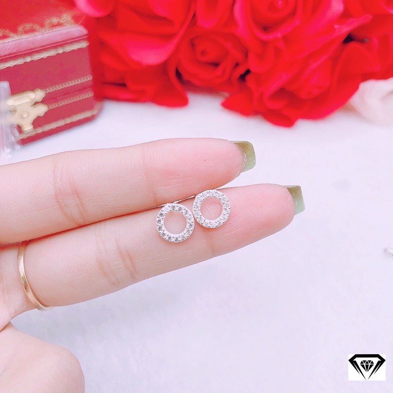 FREE SHIP HOA TAI NỮ CHỮ O BẠC TA GIÁ XƯỞNG