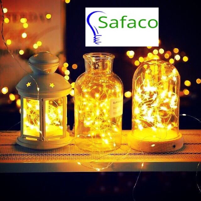 [Freeship Từ 99k] Dây Đèn Led Dùng Pin 2m Vàng Nắng Đẹp