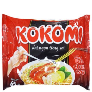 Combo 5 gói mì kokomi tôm chua cay gói 65g