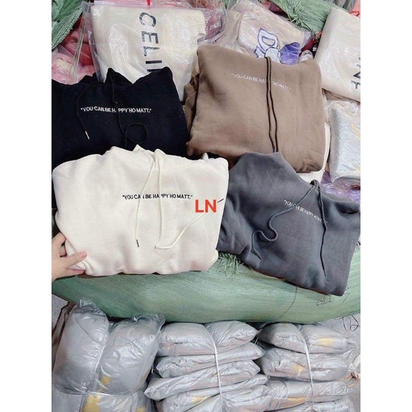 Áo hoodie you can chữ nhỏ LN11