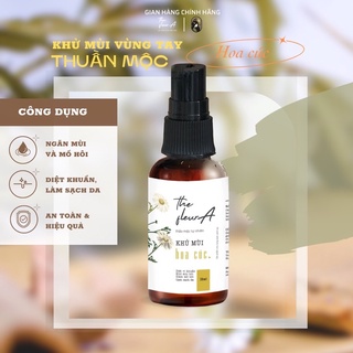 Bộ 2 Chai Hoa Cúc Khử Mùi Hôi Nách Thảo Mộc HandMade Loại Bỏ Mồ Hôi Dành Cho Mẹ Bầu the Fleura