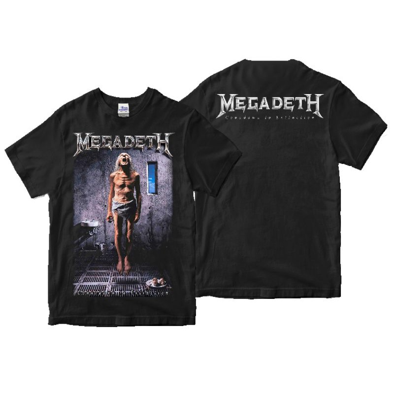 Áo Thun In Hoạ Tiết megadeth 2 Phong Cách vintage Trẻ Trung Năng Động