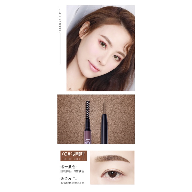 Novo Bút Chì Kẻ Lông Mày Ngòi Siêu Nhỏ Linh Hoạt Chống Mồ Hôi Không Dễ Phai Màu novo 5286