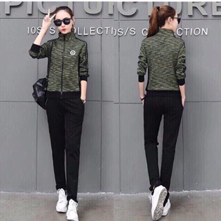 Bộ đồ thể thao nữ phối màu