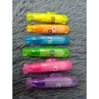 Bút dạ quang hình tên lửa 6cây/túi (6màu) , (6947503781354)