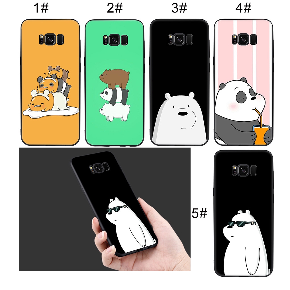 Ốp điện thoại mềm hình gấu dễ thương cho Samsung Galaxy S9+ S8+ S7 S7Edge S6 S6Edge Note 8 9