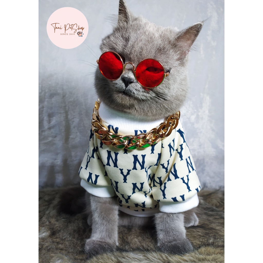Áo Thun NY Cho Chó Mèo - Quần Áo Thú Cưng Giá Rẻ Tanipetshop