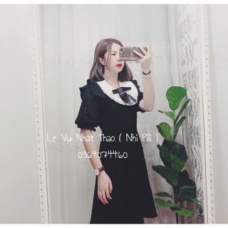 Đầm tiểu thư phối tay voan lụa