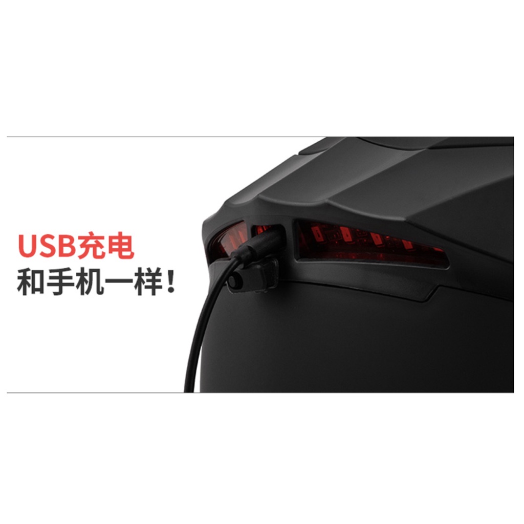 Nón bảo hiểm full face lật hàm 2 kính AD Helmet + LED đuôi