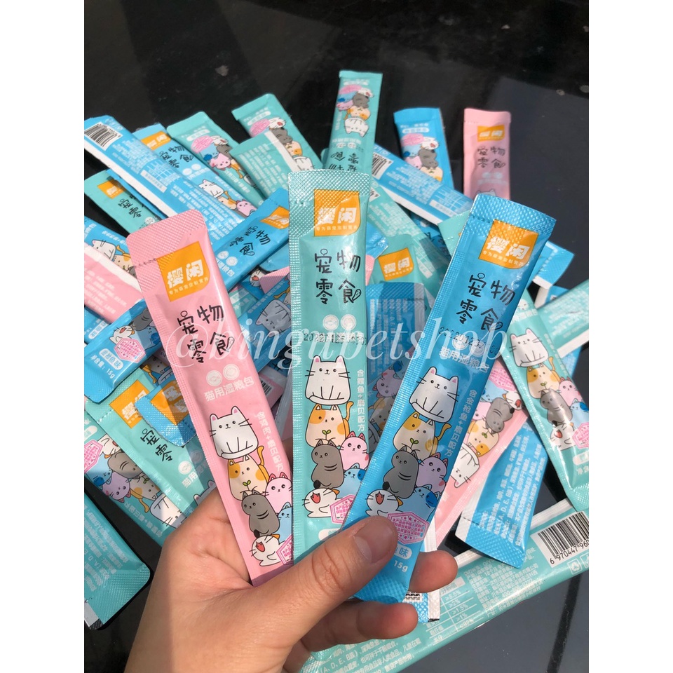 Súp thưởng cho mèo 15gr - TIẾT KIỆM - 3 hương vị