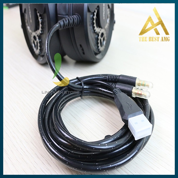 Tai Nghe Gaming Đèn LED Có Dây Headphone Chụp Tai Có Mic EXAVP EX610 - Tay Nghe Nhạc Máy Vi Tính PC Laptop Game Thủ