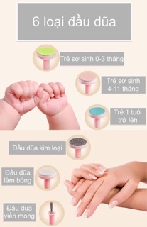 Bộ mài dũa móng tay cho bé