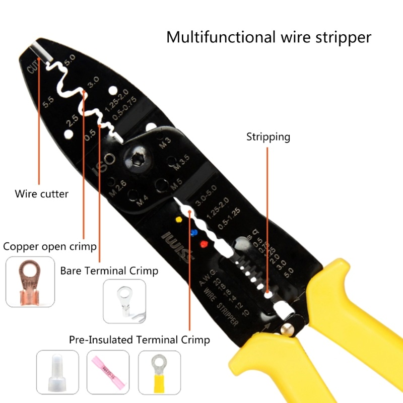 Dụng Cụ Tuốt Dây Điện Và Kìm Cắt Dây Điện Chịu Lực Tốt