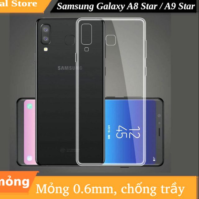 Ốp lưng silicon samsung galaxy a8 star / a9 star dẻo cao cấp loại A