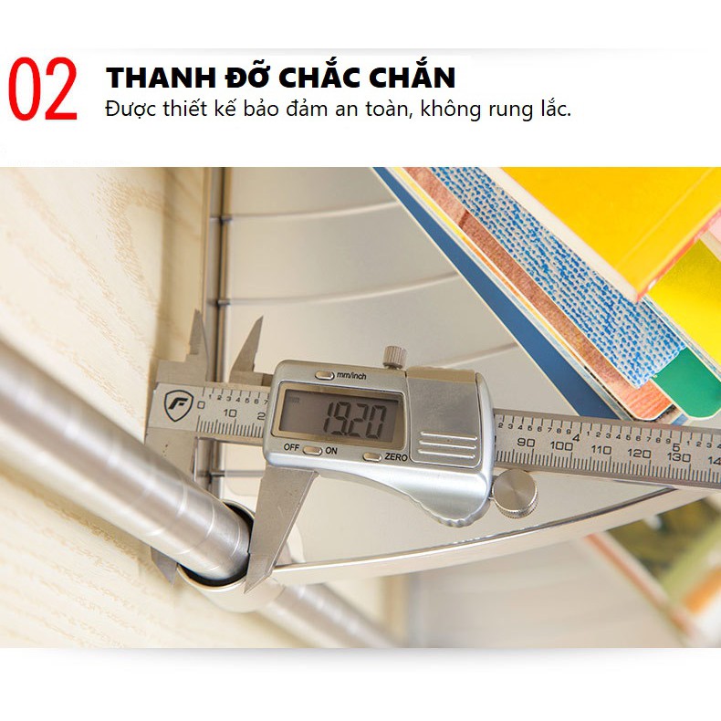 Kệ Để Xoong Nồi INOX 304 Cao Cấp Không Gỉ Sét SPEVI - Đa Năng, Tiện Lợi, Với 4 Tầng, 2 Kích Thước Thay Đổi Tùy Thích