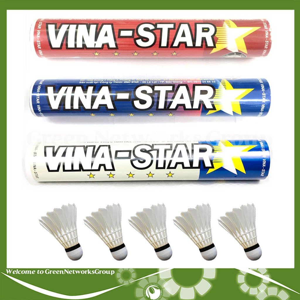 Cầu lông Vina Star , ống 12 quả Greennetworks