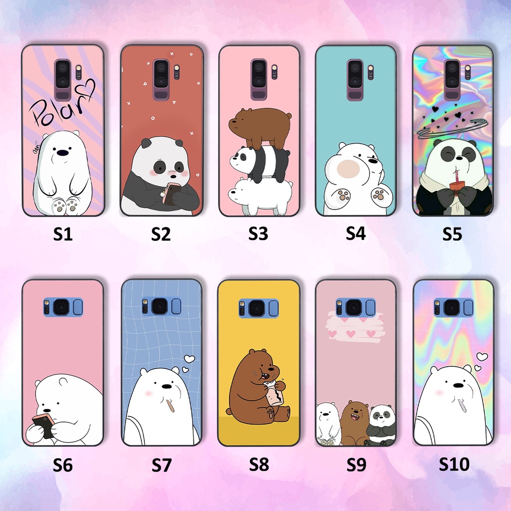 [SIÊU HOT] ỐP LƯNG SAMSUNG S8 - S8 PLUS - S9 - S9 PLUS IN HÌNH GẤU WE BARE BEARS